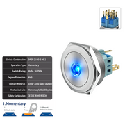 Blue DPDT Momentary