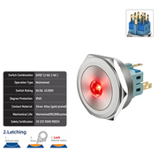 Red DPDT Latching