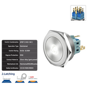 White DPDT Latching
