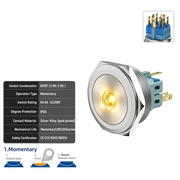 Yellow DPDT Momentary
