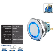 Blue SPDT Momentary