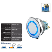 Blue DPDT Momentary