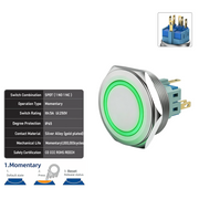 Green SPDT Momentary
