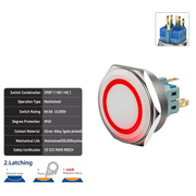 Red SPDT Latching