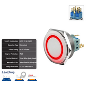 Red DPDT Latching
