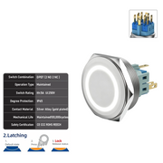 White DPDT Latching