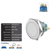 Non-Illuminated DPDT Latching