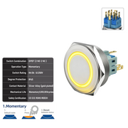 Yellow DPDT Momentary
