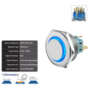 Blue DPDT Momentary