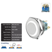 White DPDT Latching