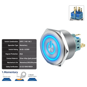 Blue SPDT Momentary