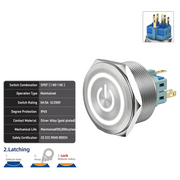 White SPDT Latching
