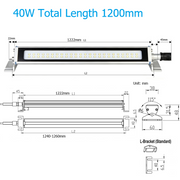 40W Length(1200mm) FIXED BRACKET