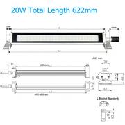 20W Length(622mm) FIXED BRACKET