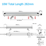 10W Length(282mm) SLIDE BRACKET