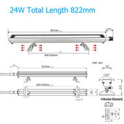 24W Length(822mm) SLIDE BRACKET