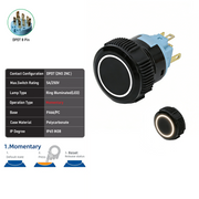 White DPDT Momentary