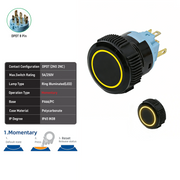 Yellow DPDT Momentary