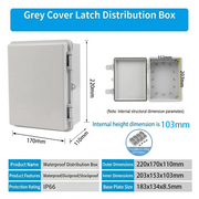 220×170×110mm Gray S