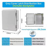220×170×110mm Gray