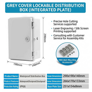 290×190×140mm Gray