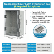 300×200×170mm Transparent