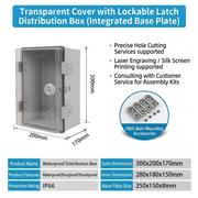 300×200×170mm Transparent