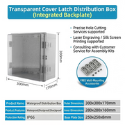 300×300×170mm Transparent