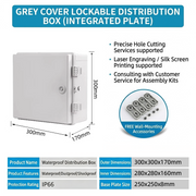 300×300×170mm Gray