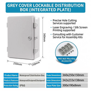 360×250×150mm Gray