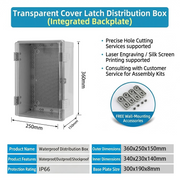 360×250×150mm Transparent