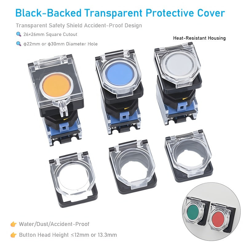 Spring Loaded Switch Guard Spring-Loaded Protective Covers for Push Button Switches IP68 Waterpro ...
