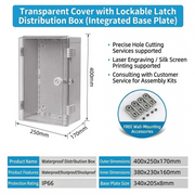 400×250×170mm Transparent