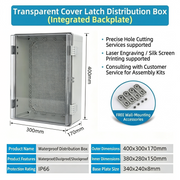 400×300×170mm Transparent