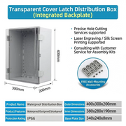 400×300×200mm Transparent
