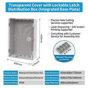 450×300×170mm Transparent
