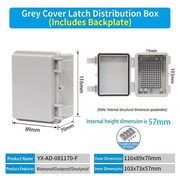 116×89×75mm Gray
