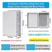 275×195×110mm Gray