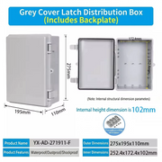 275×195×110mm Gray S