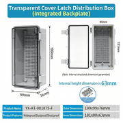 199×99×76mm Transparent