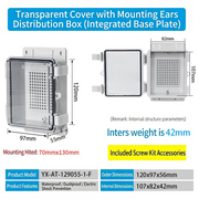 120×97×55mm Transparent