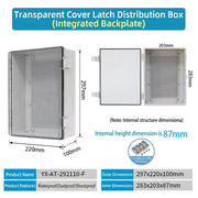 297×220×100mm Transparent