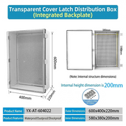 600×400×220mm Transparent