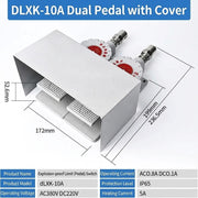 DLXK-10A Dual Pedal with Cover