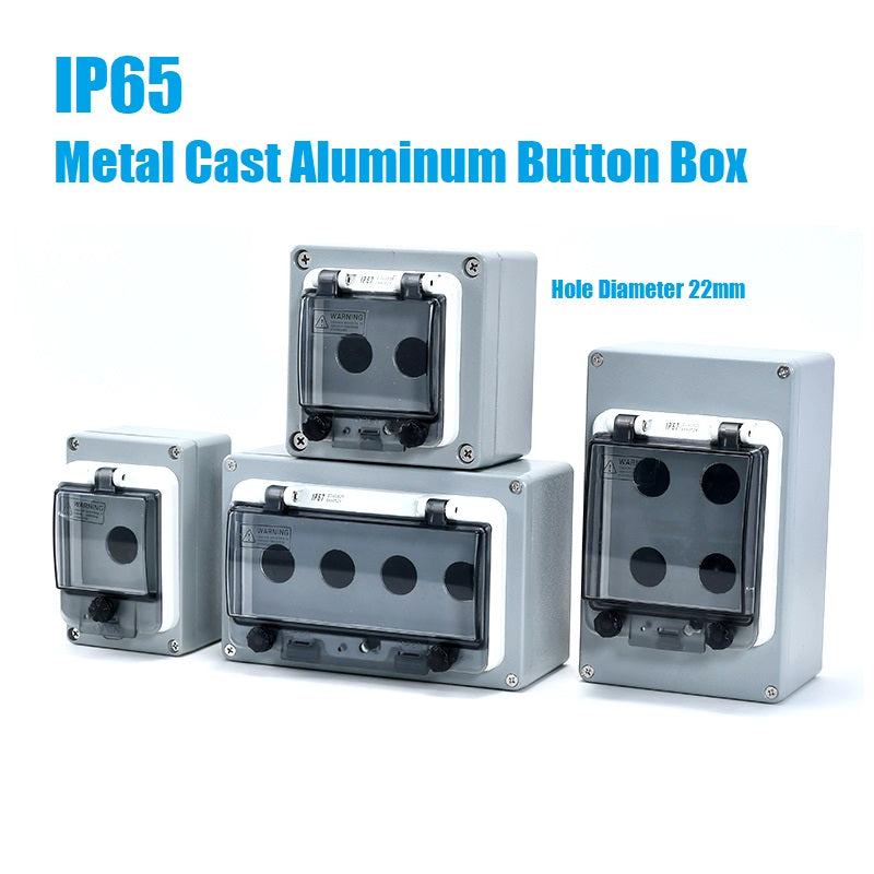 IP65 waterproof cast aluminum button box outdoor switch control box em ...